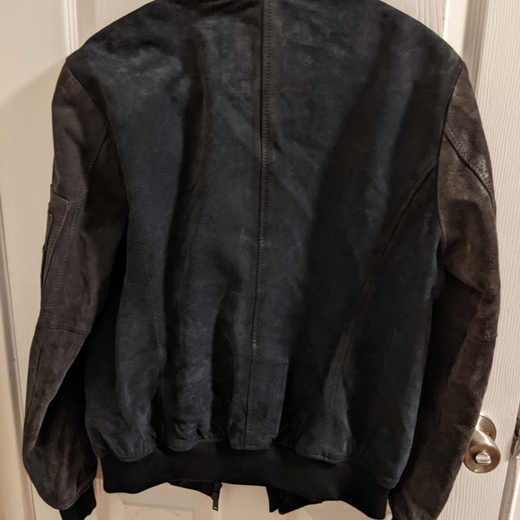 DANIER men's suede bomber jacket - Picture 2 of 5